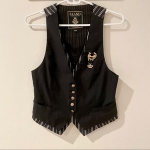 Eland button detail vest